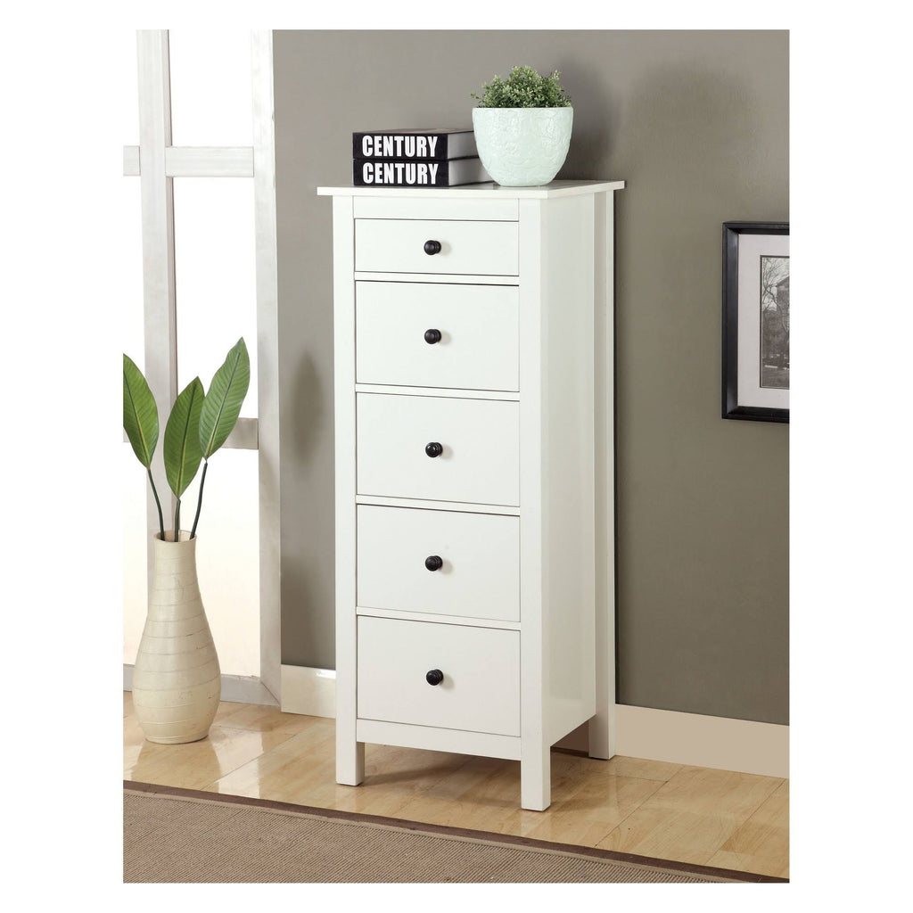 5 Drawer White Chest X343393
