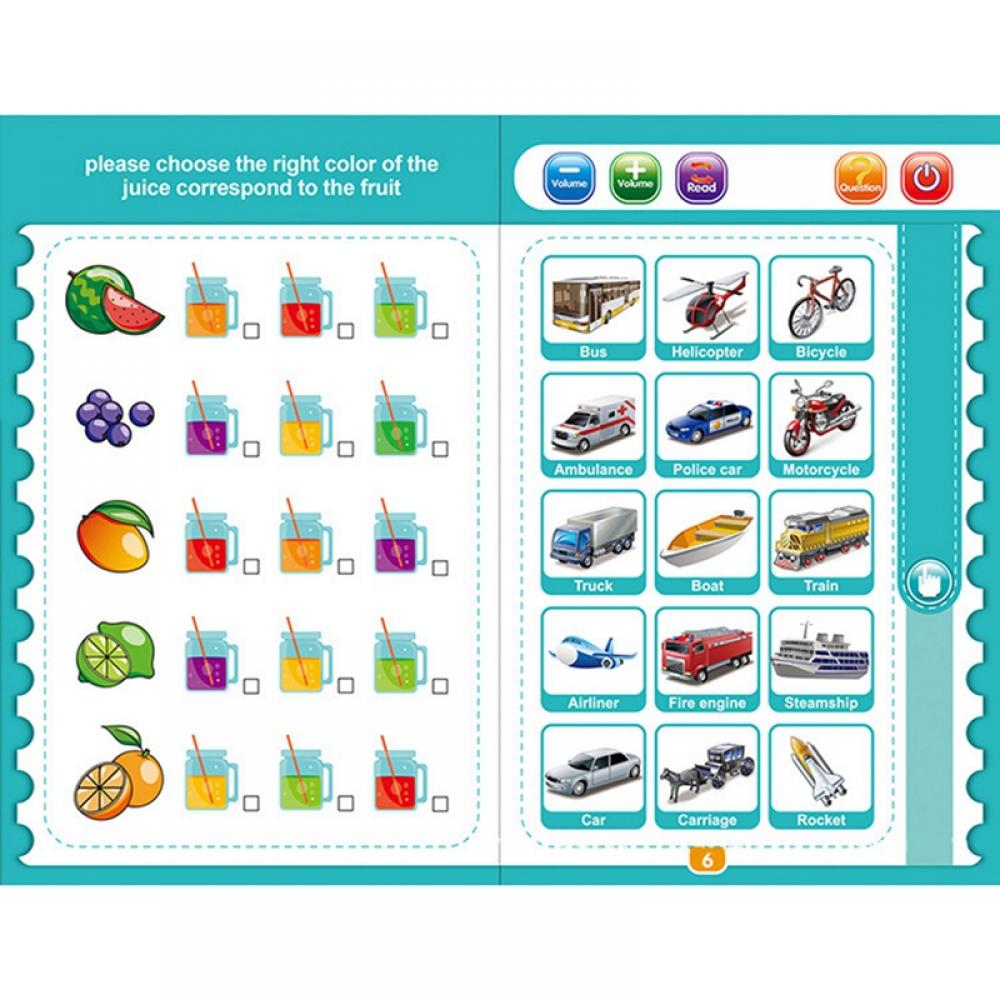 Sound Book for Children English Letters & Words Educational Toys Q58951