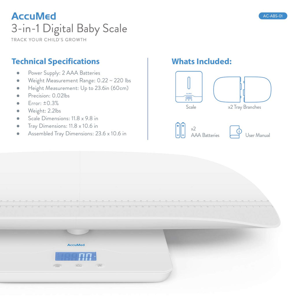 Digital Baby Scale with Blue Backlight M3420