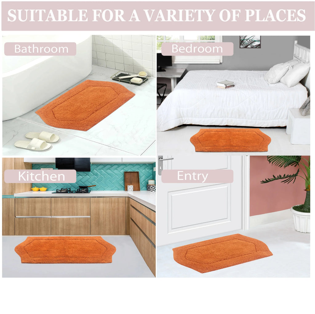 100% Cotton Tufted Non-Slip Bath Rug, 24"x40" Rectangle N665