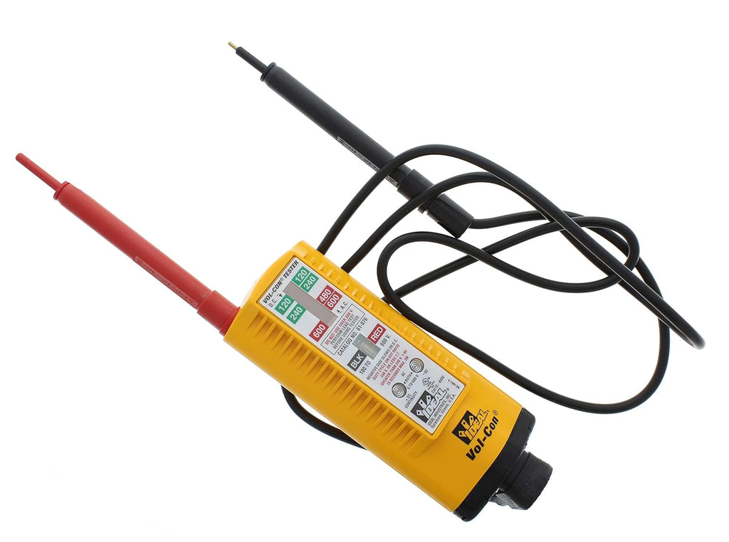 Voltage Tester, CATIII 600v, Pack of 2 D452