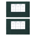 Green PE Party Tent Sidewall 2 pcs with Window J880