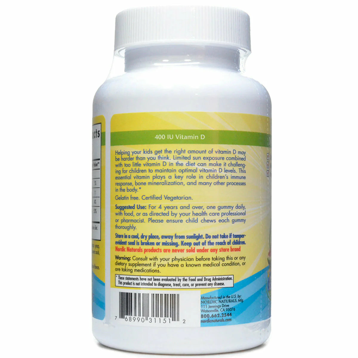 Vitamin D3 Gummies Kids 400 IU U937
