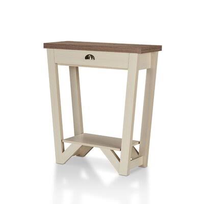 White Transitional Console Table F393