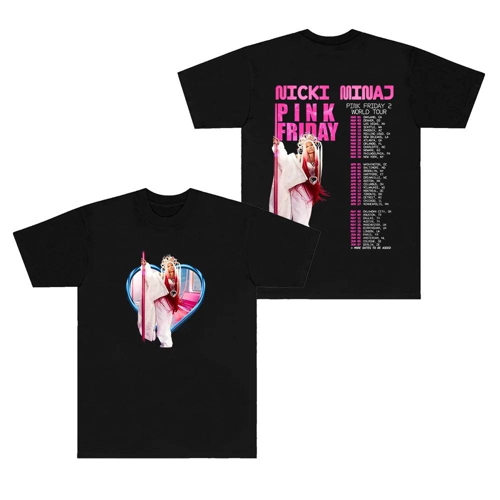 Pink Friday Tour Logo T-shirts Short Sleeve X454422