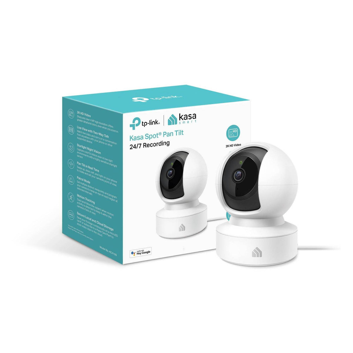 Indoor 2K Wi-Fi Pan & Tilt Surveillance Camera A374293