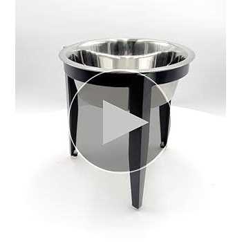 Elevated Single Diner for Dogs Y798612