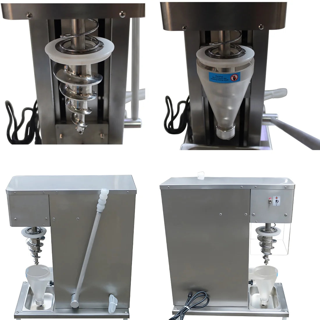 Electric Fruit Ice Cream Mixer Machine Frozen Yogurt Milkshake K1622