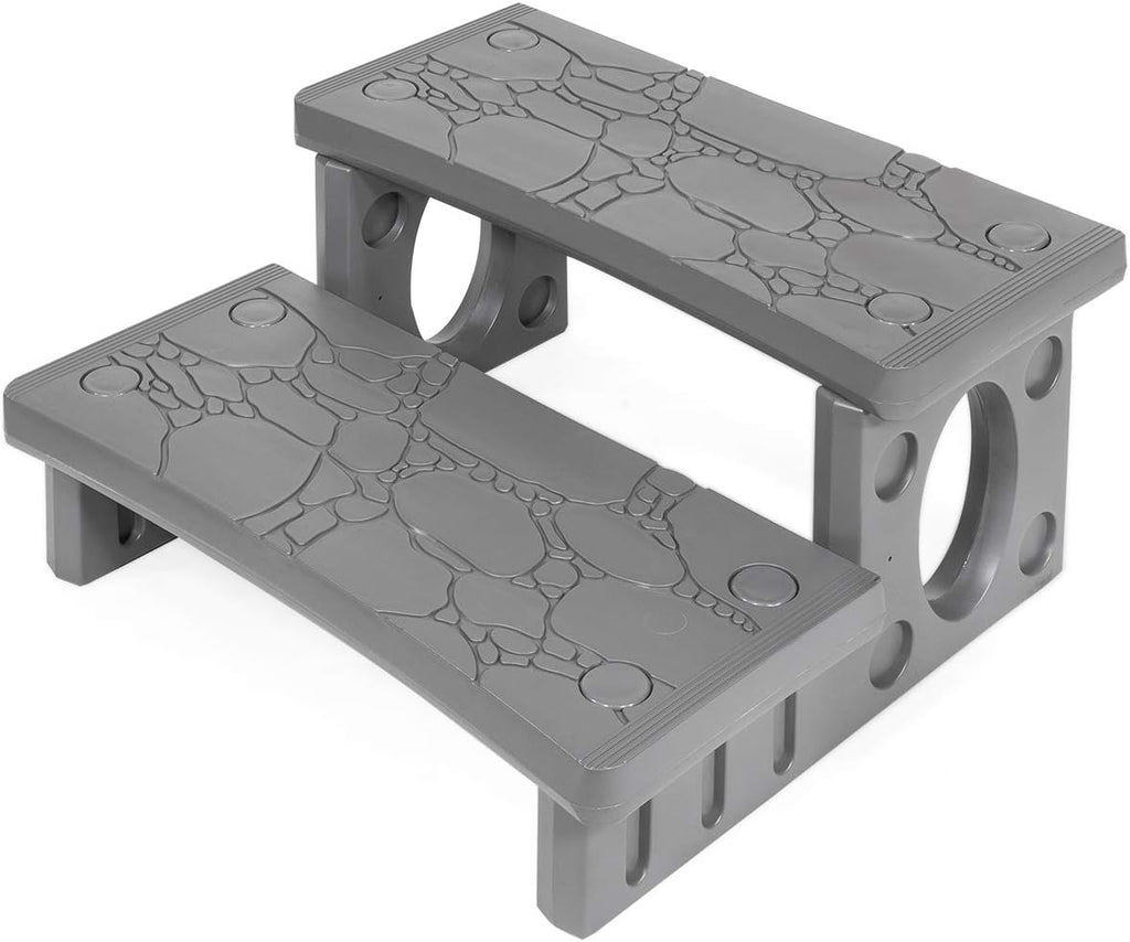 White 2-Step Lightweight Multi Purpose Deck Step Y926