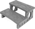 White 2-Step Lightweight Multi Purpose Deck Step Y926