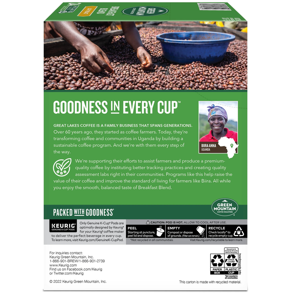 Light Roast K-Cup Coffee Pods, 24 Count S8089