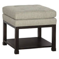 Avocado Tufted Square Ottoman with Storage L950