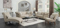 Beige Tufted Chaise X3298