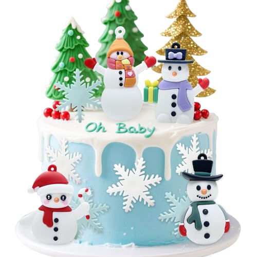 7 Pack Merry Christmas Cake Toppers D404699