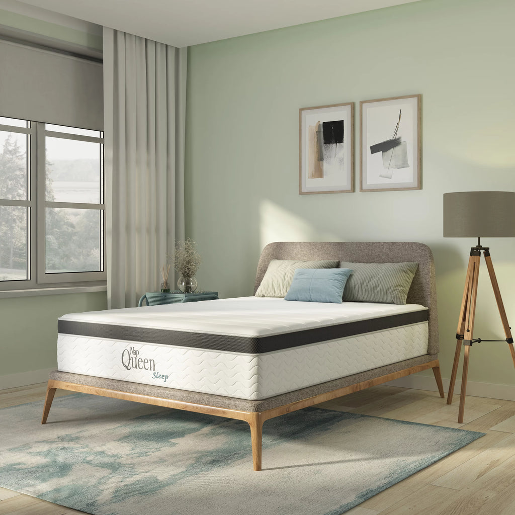 Queen 8” Hybrid Cool Gel Memory Foam and Coils Mattress R38067