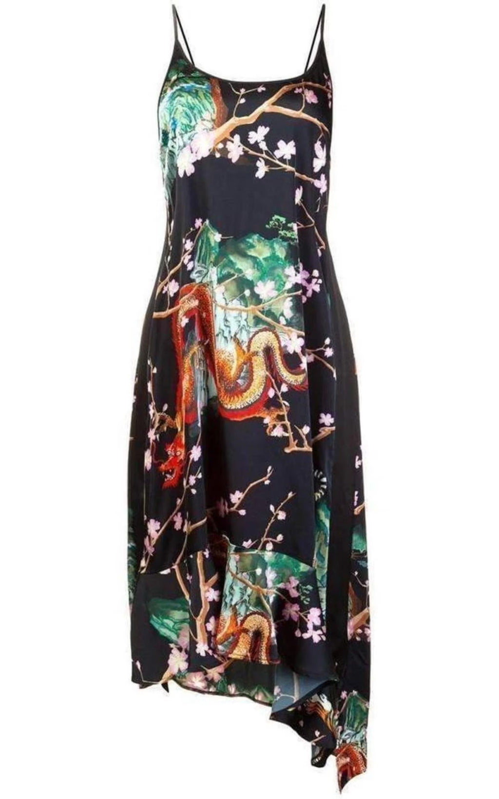 Asymmetric Printed Dress O1903