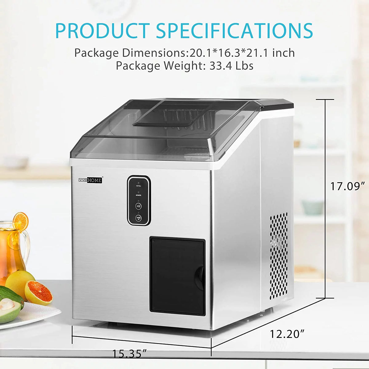 2 in 1 Countertop Ice Maker & Ice Shaver Machine Y975
