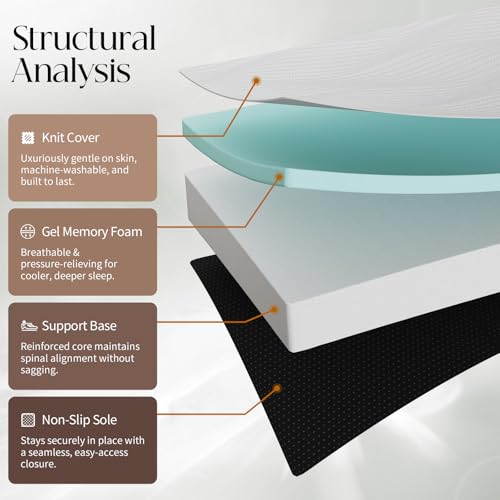 6 Inch Queen Memory Foam Tri-Fold Mattress with Washable Cover R99563